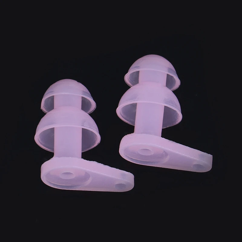 Silicone Earplugs Swimming Ear Protector 2PCS/Set Swimming Earplugs Set Waterproof Soft Silicone Surf Diving Swimming Pool Accessories for Children