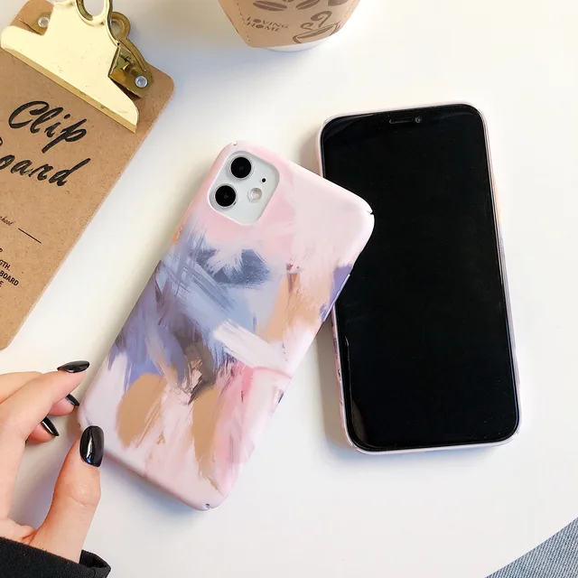 Retro Abstract Art Oil Painting Phone Case For iPhone Tweggo