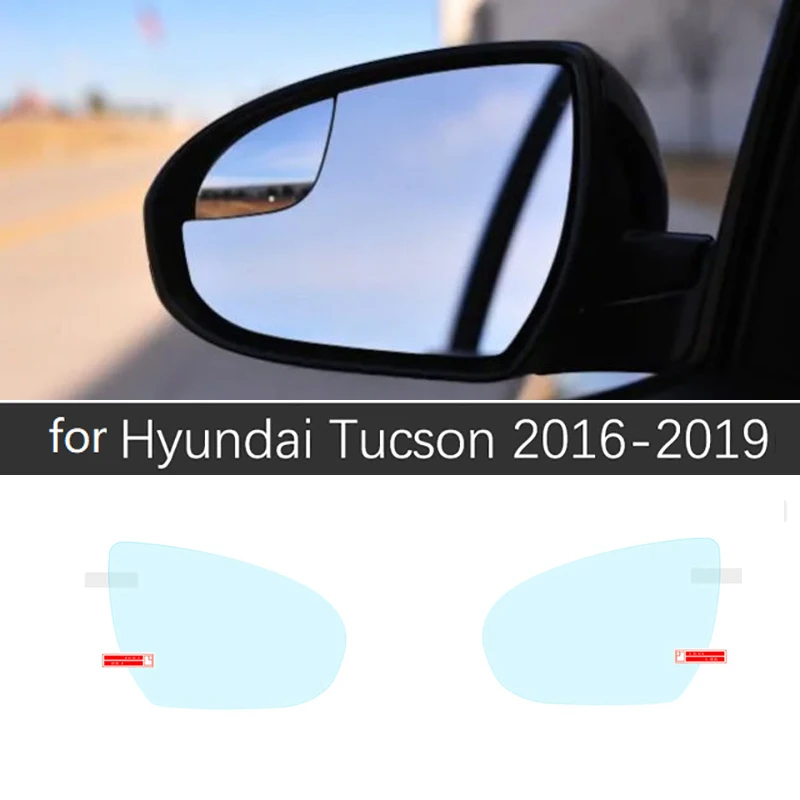 Для hyundai Tucson 2005~ ix35 JM лм TL полное покрытие противотуманная пленка заднего вида аксессуары для зеркал 2008 2010 - Название цвета: 2pcs Full Coverage