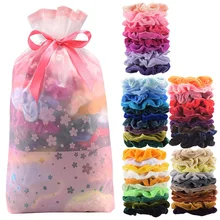36 шт цветные бархатные пакеты для женщин девочек эластичные резинки для волос резинка для волос хвост Зажим Для Волос Аксессуары
