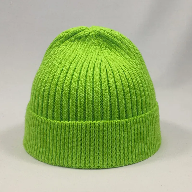 Мягкая эластичная вязаная шапка Wo men s Beanie мужские зимние шапки зеленые черные