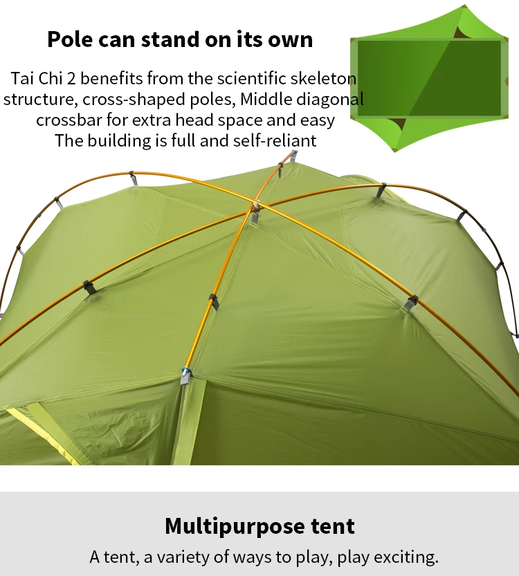 3F UL GEAR 2 человека 4 сезон палатка 2 человек сверхлегкие палатки открытый кемпинг беседка палатка Carpas Кемпинг сопротивление Al Agua