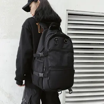 

PB2514 Travel backpack tooling black men's computer backpack