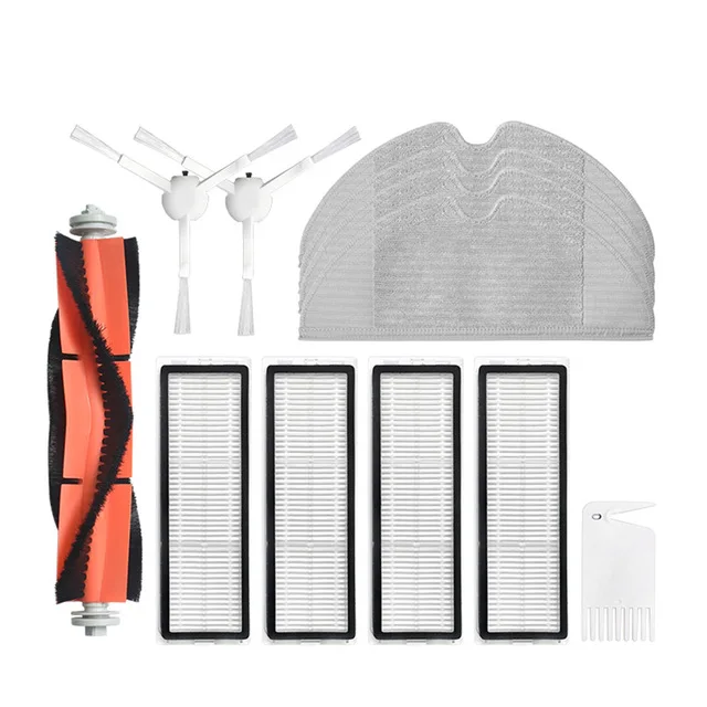 Vacuum Cleaner Accessories Main Brush Hepa Filter Side Brushes Mop Cloth for Xiaomi Mijia Vacuum 1C 2C 1T F9 STYTJ01ZHM and STYTJ02ZHM