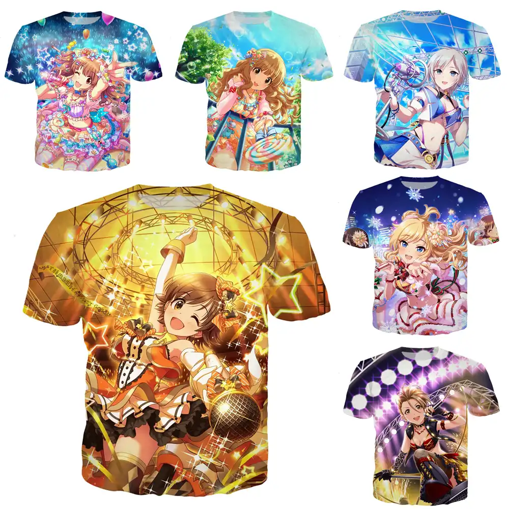 アイドルマスターアニメガールtシャツ男性tシャツ女性のtシャツ音楽歌手男性のtシャツ 3dセクシーなビキニファッションショートストリート Tシャツ Aliexpress