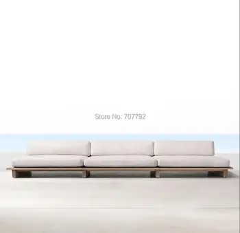 

High end Teak outdoor furniture 3 seats sofas Myanmar wooden patio garden furniture