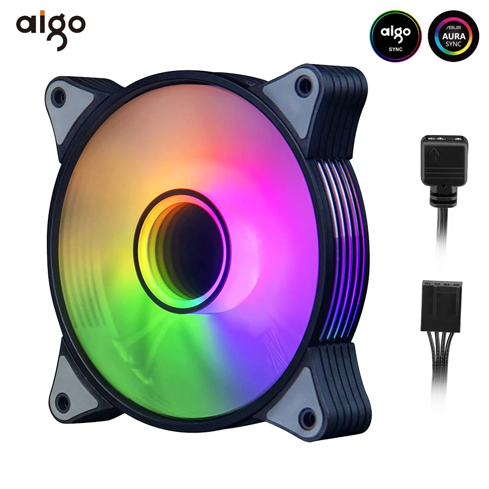 Ar12 1mm 冷却ファン コントローラー付き ヒートシンク 3ピン Sync クーラー サイレント 12cm Rgb ファン0 ケース Argb コンピューター 5vaura Pc