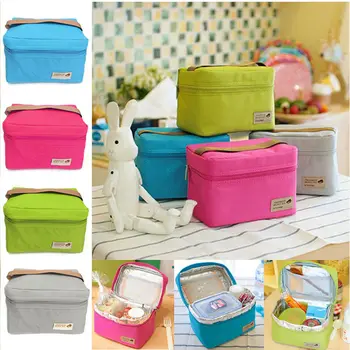 

Portable Lunch Bag Thermal Insulated Cooler Lunch Box Storage Bag Picnic Travel Carry Tote