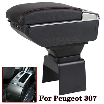 

Arm Rest Rotatable for Peugeot 307 Center Centre Console Storage Box Armrest with Cup Holder Ashtray