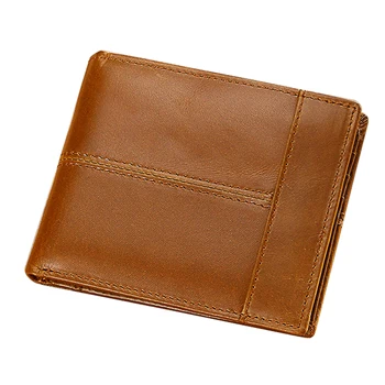 

Retro Europe And America Style Men Wallets Genuine Leather Cow Leather Multi-card Position Card Holder Short Male Coin Purse