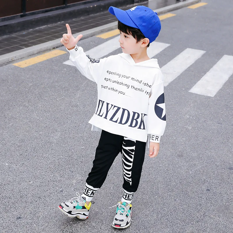 Infant Baby Boy Clothing Letter Print Top+ Harme Pant Fashion Long Sleeves kids 2pieces Outfit Toddler Children Clothes Set