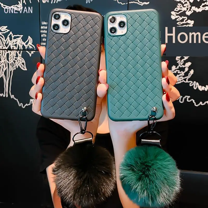 Роскошный вязаный Стильный чехол для iphone 11 Pro Max funda mate XR XS X 11por max 6 7 8 Plus модный