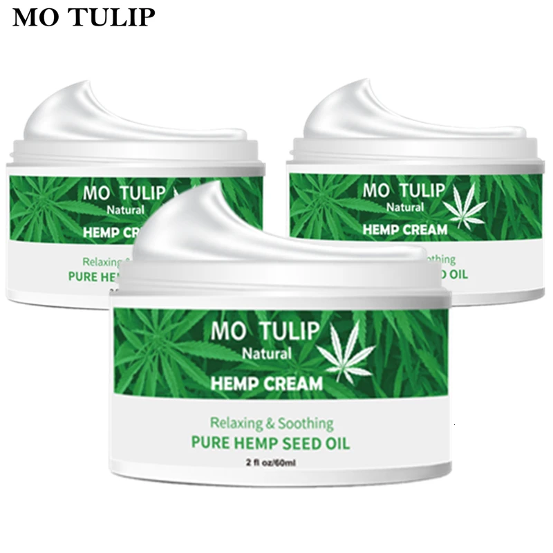 

MO TULIP Hemp Oil 60ml Essence Face Cream Hyaluronic Acid Anti-aging Moisturizer Nourishing Collagen Essence Skin Care Cream
