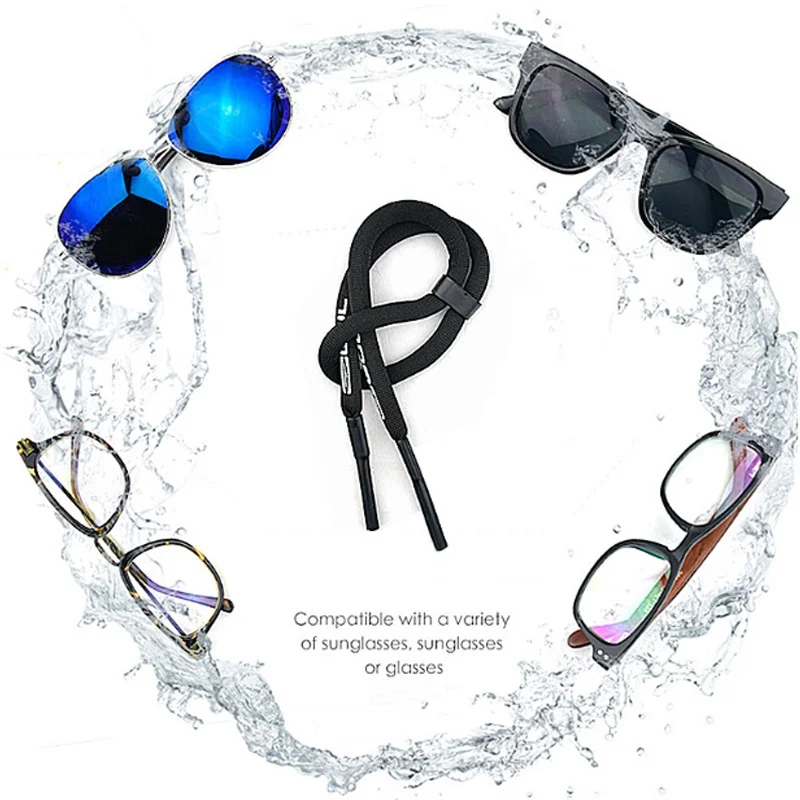 

Wholesale Adjustable Colorful Glasses Rope Cords Holder Men Women Swimming Sports Non-slip Floating Sunglass Chain Strap