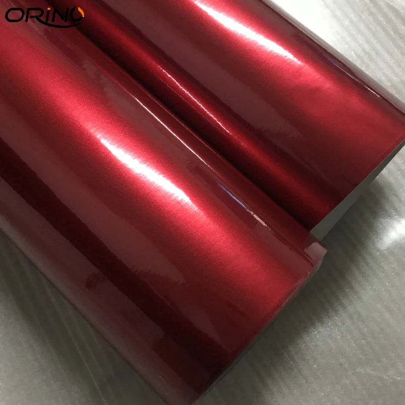 Red Candy Glossy Metallic Vinyl Film Sticker-1
