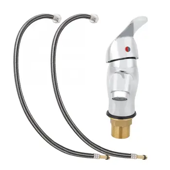 

Bathroom Faucet Water Tap Household Faucet Gooseneck Hot and Cold Water Tap G1/2'' Male Thread