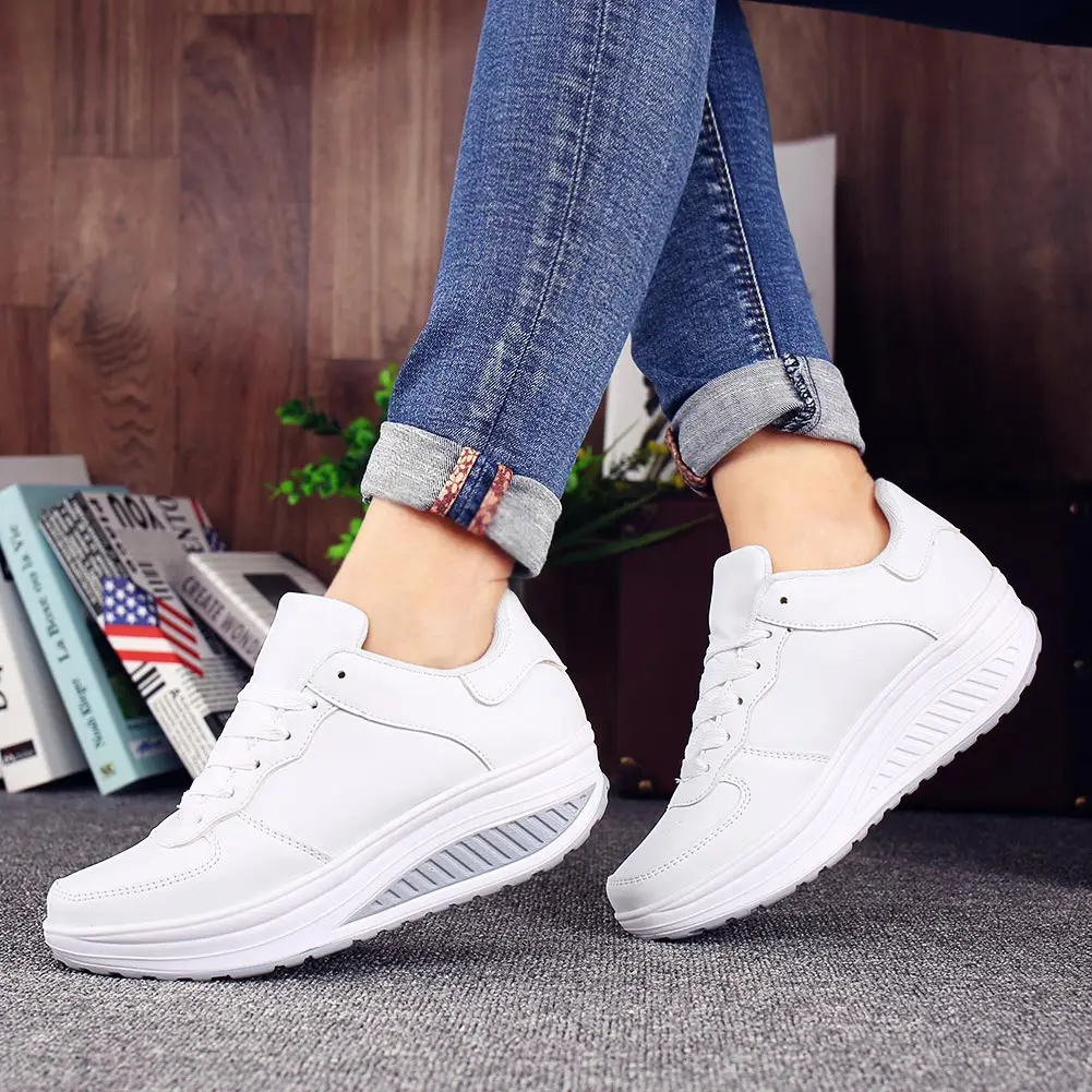 Plus Size Chunky Sport Sneakers Dames Trainers Loopschoenen Dames  Sportschoenen Vrouwen Witte Tennisschoenen Fitness Swing A 409|Hardloop  Schoenen| - AliExpress