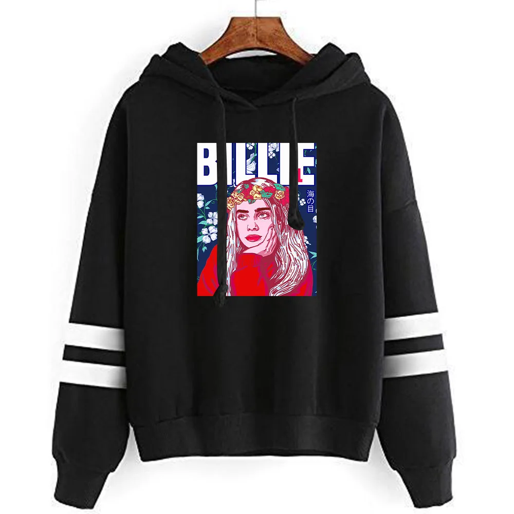 Billie Eilish толстовки женские/мужские Harajuku толстовки с капюшоном и длинным рукавом Лидер продаж Повседневная Уличная одежда хипстер крутой пуловер Топы - Цвет: 017