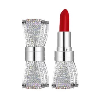 

Sexy Red Color Matte Lipstick Bow-knot Shapes Long Lasting Waterproof No Fading Lip Tint Moisturizing Velvet Lipstick TSLM1