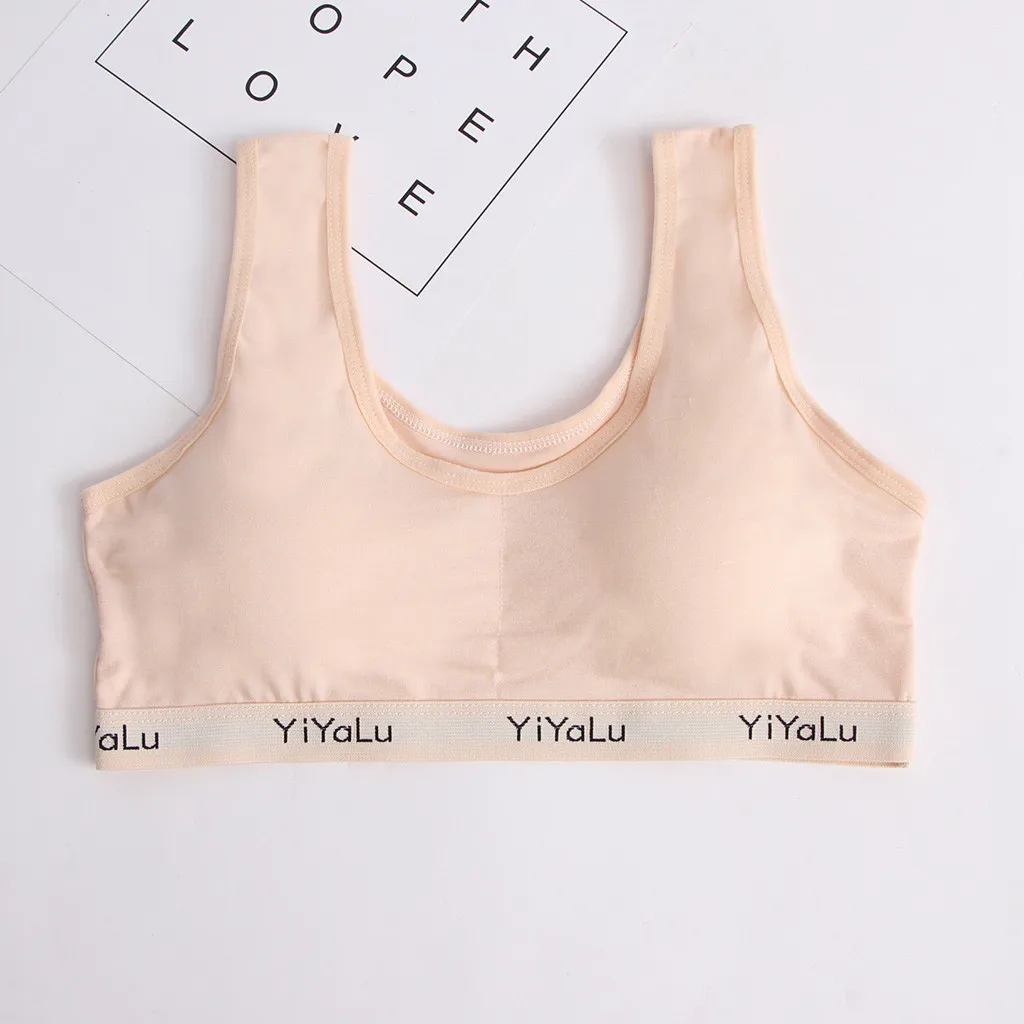 Детское нижнее белье для девочек; бюстгальтер; детское нижнее белье; Спортивное нижнее белье; Комфортный хлопковый бюстгальтер на бретельках; бюстгальтер без косточек; нижнее белье; бюстгальтер пуш-ап