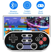 Manette de jeu sans fil mini rétro compatible bluetooth, joystick de jeu, télécommande pour Nintendo Switch /PC/PS3/Android