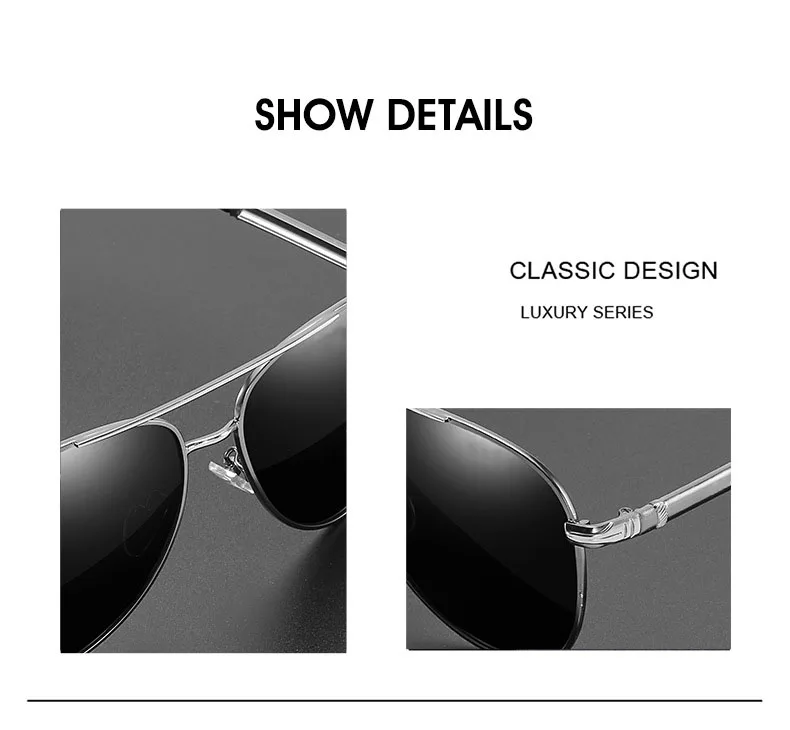 Поляризационные солнцезащитные очки для мужчин, Модные фирменные дизайнерские солнечные очки, мужские солнцезащитные очки для вождения, мужские очки для пилота, oculos de sol masculino