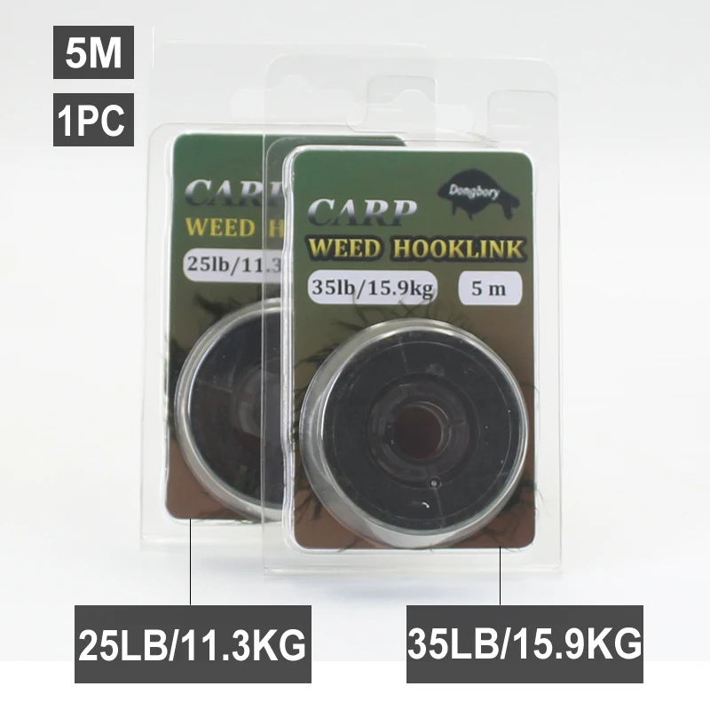 5M Weed Fishing Line Carp Fishing Realistic Soft Hook Link Rig Tool Fish Hook Imitation Natural  Tool Accessories