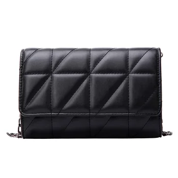 

New Luxury Classic Style Women Shoulder Bag High Top Quality Purse Black Leather Handbag Fashion Ladies Clutch Girls Quilted Bag