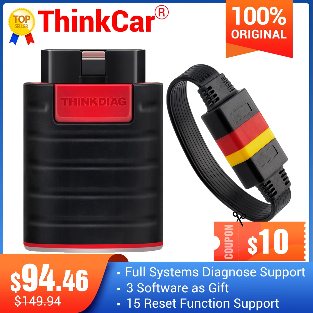 Диагностический сканер Thinkdiag easydiag диагностический инструмент с кабелем OBD2 15