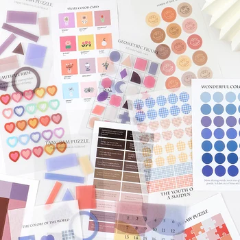 

30pc Color Temperature Series Stickers Set Decals Bullet Journal Planner Graffiti Scrapbooking School Stationary Office Supplies