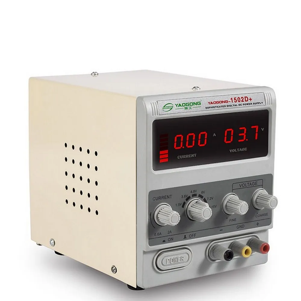  Adjustable 3 Digit Display Mini Laboratory Power Supply Voltage Regulator 1502D for Phone Repair 15