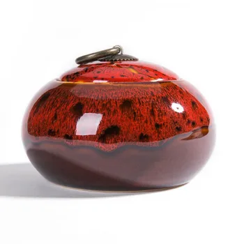 

1 Piece Colorful Ceramic Tea Box Coffee Package Jar Sealed Spice Storage Tank Chinese Tea Can Candy Container Decorative Jar New