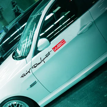 

WRC 2PCS Car Racing Development Sticker Decals for Toyota Racing Developme