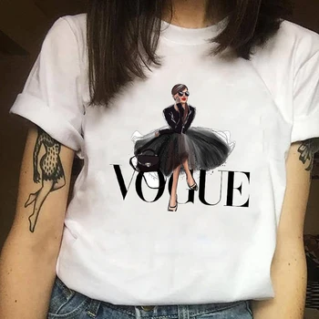 

Women Clothes Print Short Cartoon Elegant Ladies Summer Style Woman Women Top Printed Ladies Casual Tee Shirt T Female T-shirt