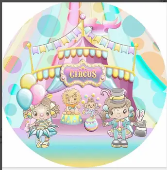 

customize 90cm round covers elastic fabric