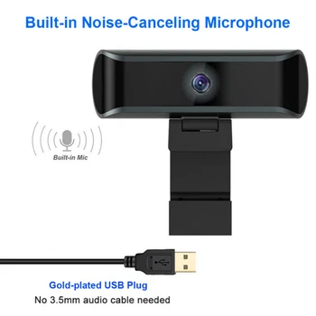

Digital Webcam Online Classes Video Calling Computer Auto Focus W/ Mic