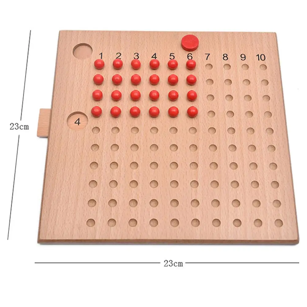 Hobbylane Math Educational Wooden Toy Multiplication and Division Bead Board for Early Childhood Training Hobbylane Math Educational Wooden Toy Multiplication and Division Bead Board for Early Childhood Training