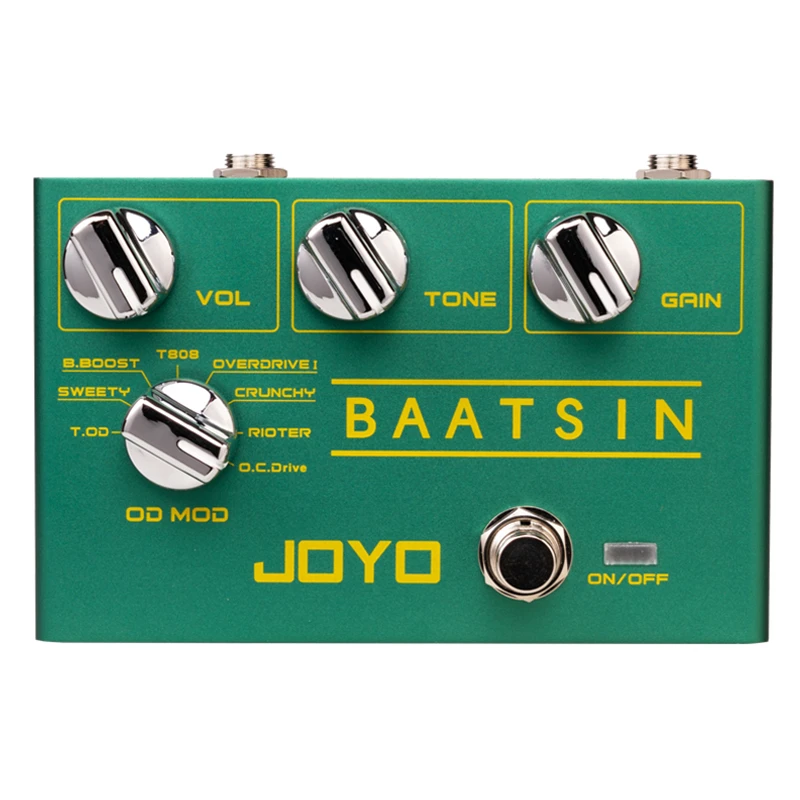 JOYO Baatsin R-11 R Series Pure Analog Circuit Overdrive & Distortion Pedal with 8 Classic OD/DS Sounds Multi Effects for Electric Guitar R-11 