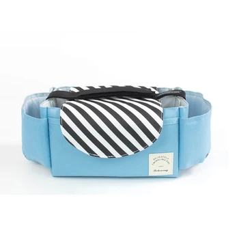 

Storage Bag Pushchair Hanging Convenient Large Capacity Diaper Pocket Portable Organizer Basket Baby Stroller Cup Holders
