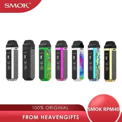 Оригинальный SMOK RPM40 комплект с 1500 мАч батареей и 4,3 мл Pod картридж Pod системный блок Mod Pod Комплект vs VOOPOO VINCI/Vapefly Jester