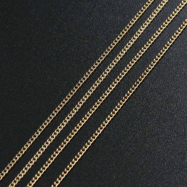 10m/lot Gold Rhodium Metal Plated Necklace Chains For DIY Brass Bulk Necklace Chain Jewelry Making Materials Handmade