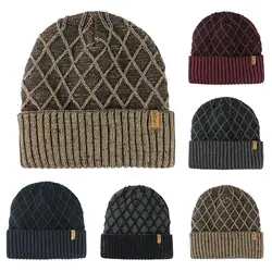 Женская шапка, зимняя новая модная шапка для мужчин и женщин, зимняя модная теплая негабаритная мешковатая эластичная шапка с черепами