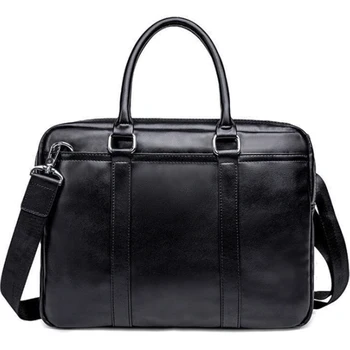 

Simple Business Men Briefcase Bag Leather Laptop Bag Man Shoulder Bag