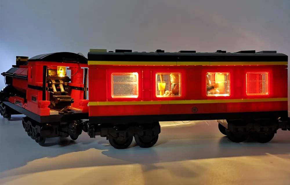 Fit Hogwartsing Train Express светодиодный светильник набор строительных блоков игрушки (не