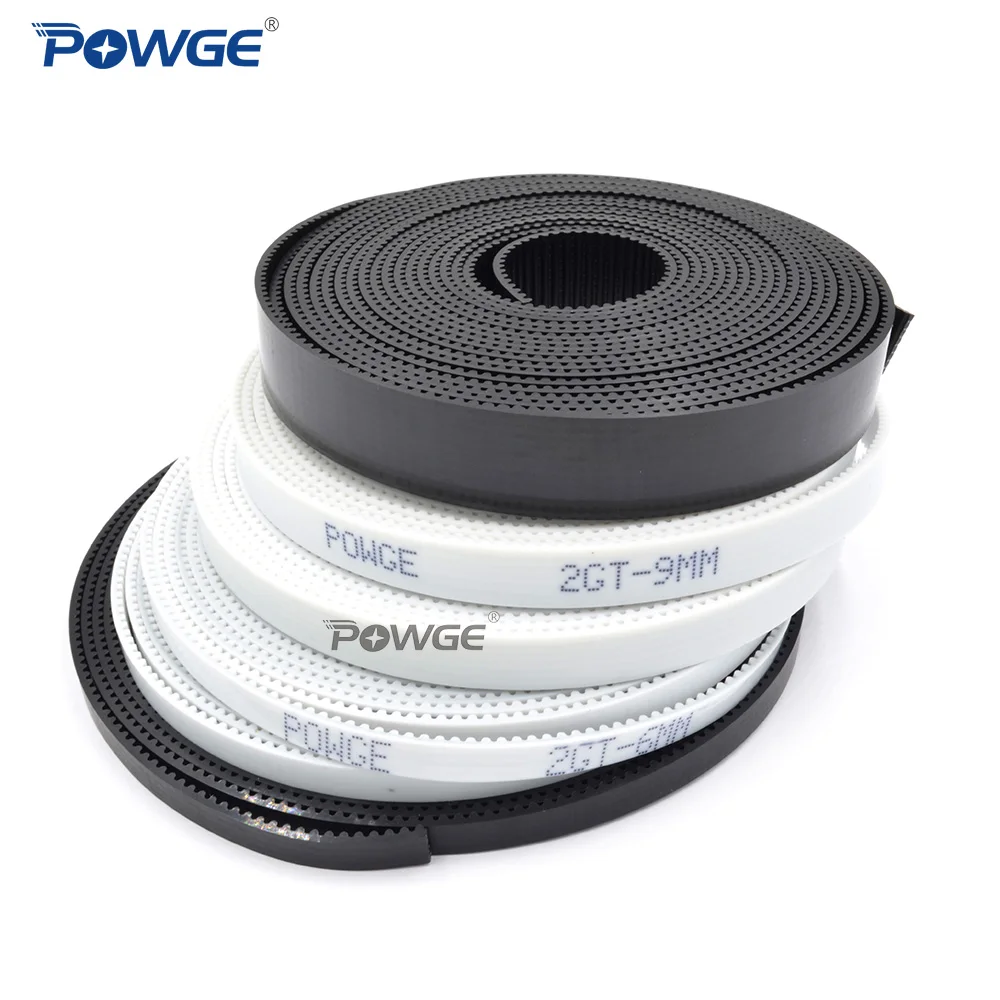 2GT Open synchronous belt 2GT-6 width 4/6/9/10/15mm polyurethane Steel PU GT2 Timing belt Small backlash 3D printer synchronous belt transmission drive belt rubber belt