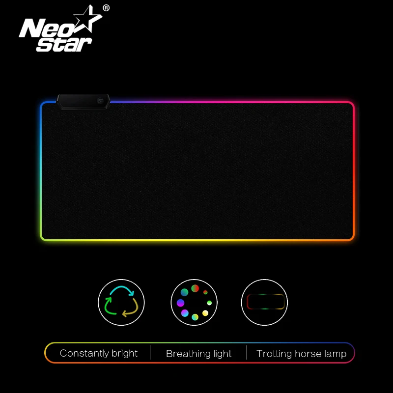 Продажа RGB LED коврик для мыши большой коврик для мыши USB Проводное освещение игровой геймер Коврик для мыши Клавиатура Нескользящая цветная светящая...