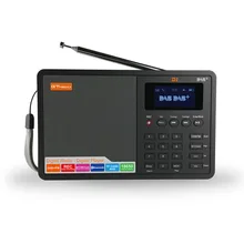 GTMEDIA D1 DAB+ FM(RDS) Цифровое Радио Стерео многодиапазонный радио 1," ЖК-дисплей Дисплей будильник 18650 Литий Перезаряжаемые Battey
