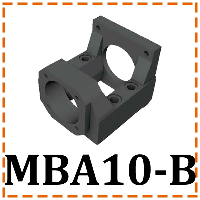 MAXTENSO Премиум мотор Кронштейн шаровой винт корпус двигателя MBA6/8 MBA10 для шагового двигателя NEMA17 NEMA23 с опорным блоком - Цвет: MBA10-B