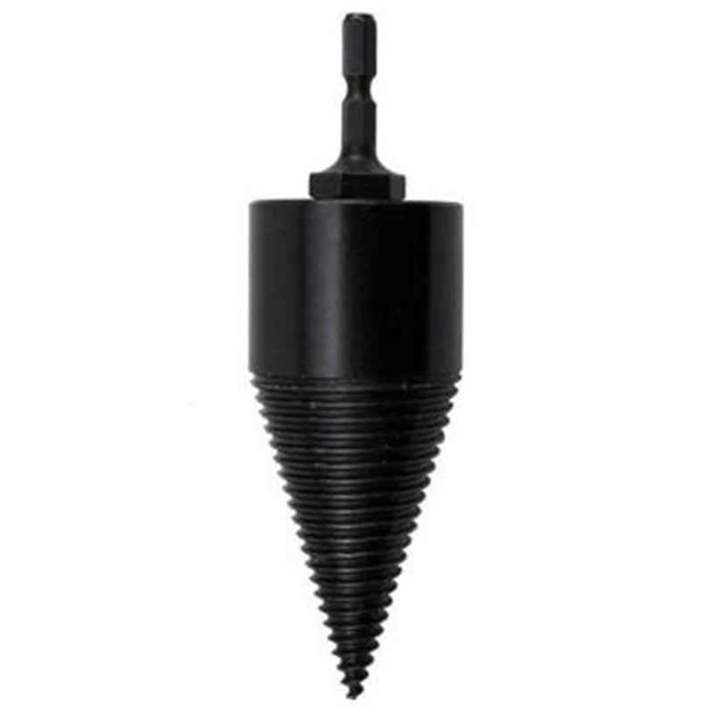 Hex Shank Firewood Splitter Machine Drill Wood Cone Reamer Punch Driver Drill Bit Split Drilling Tools