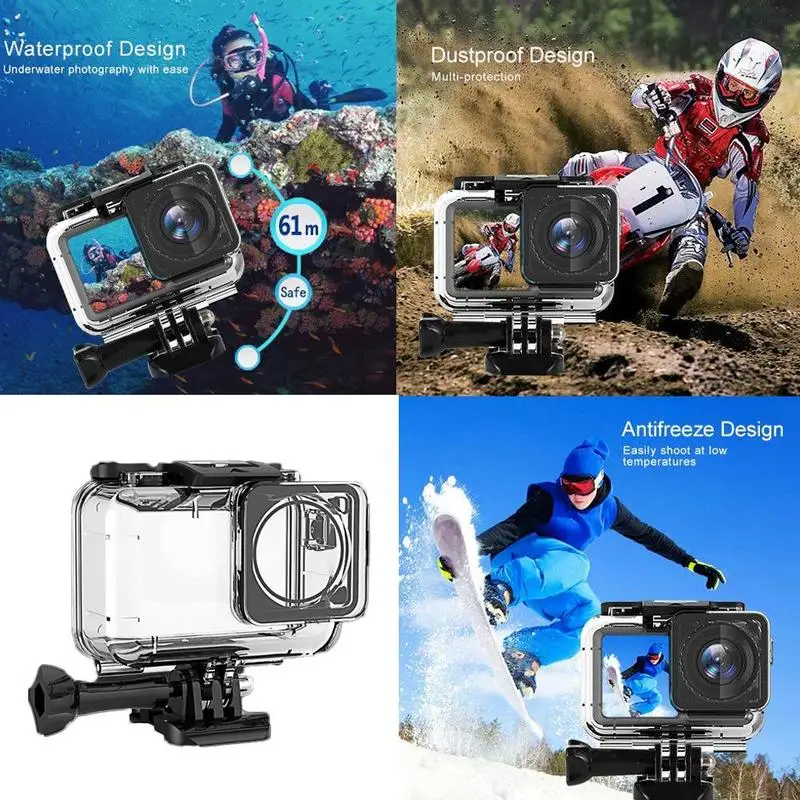 Защитная оболочка для дайвинга для DJI Osmo Action Водонепроницаемая защитная крышка корпуса подводный чехол M4G7